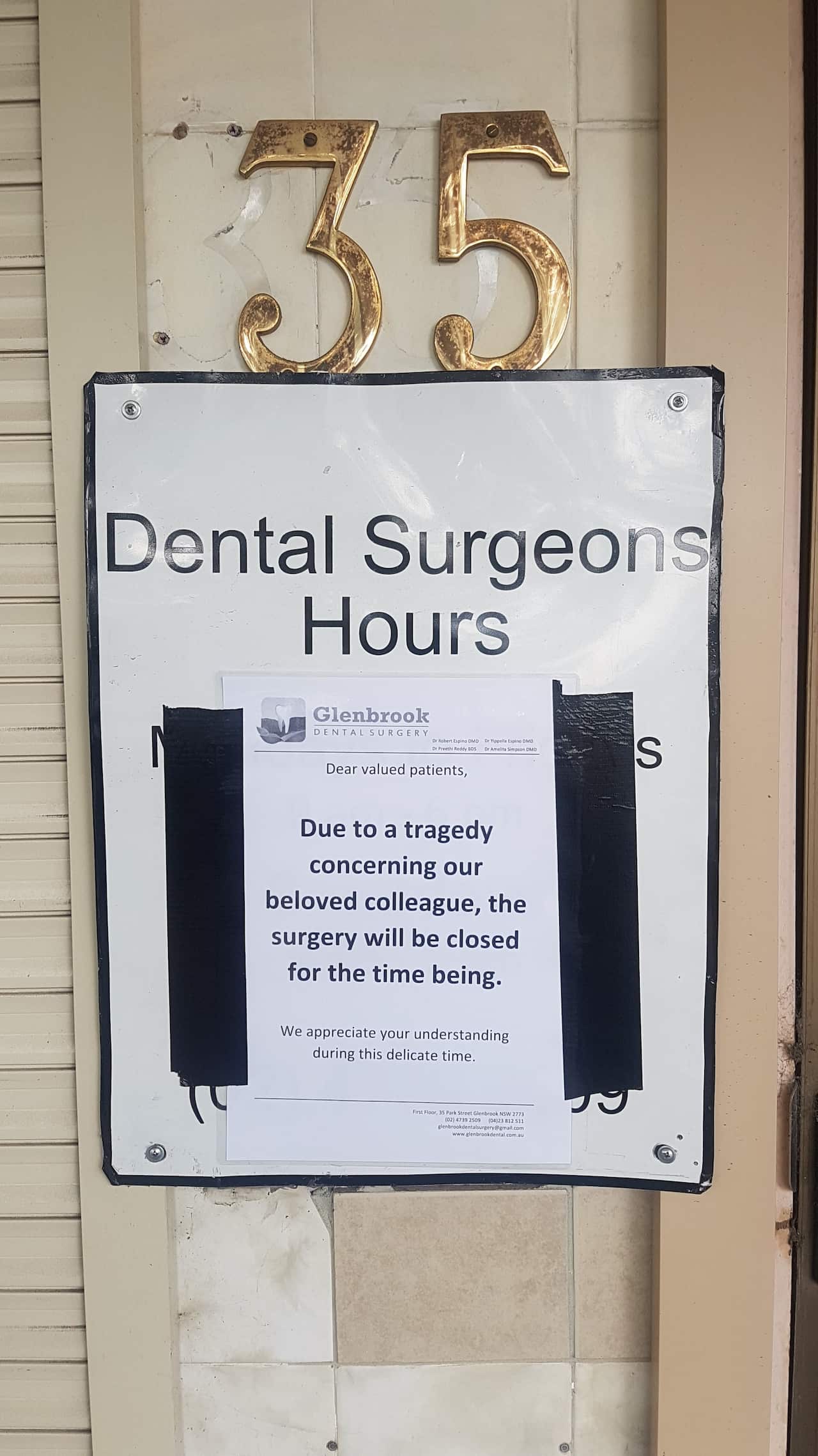 Glenbrook Dental surgery.