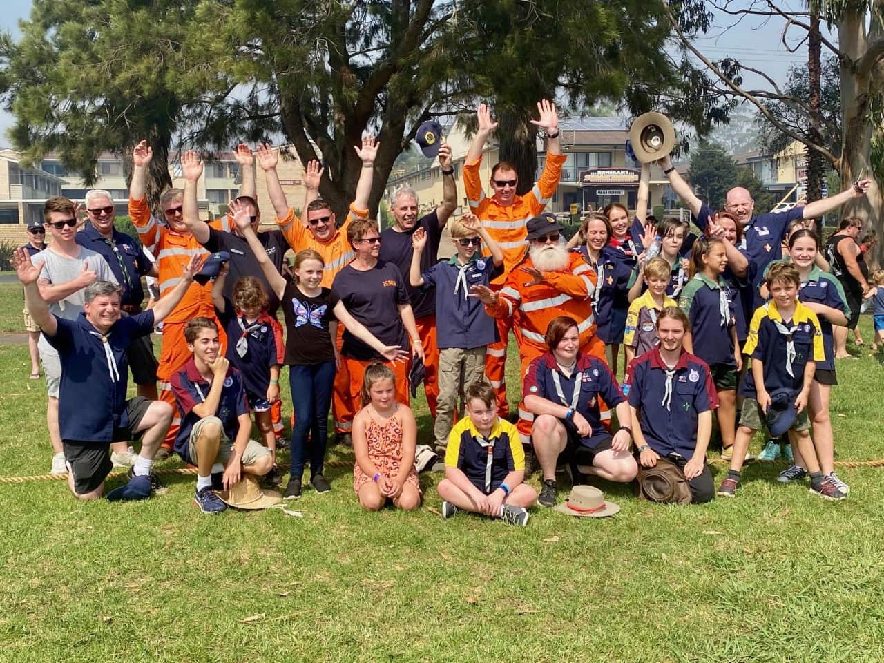 SES and Scouts at the Batemans Bay Australia Day event. 
