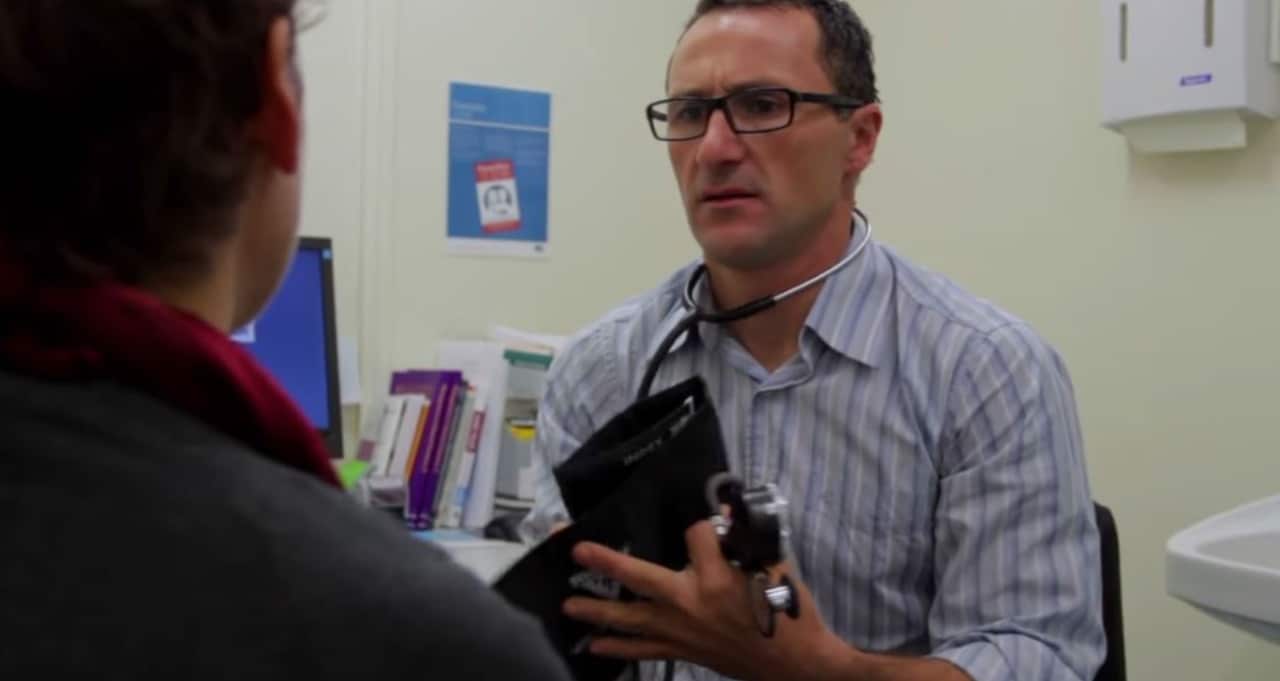 Richard Di Natale at work.