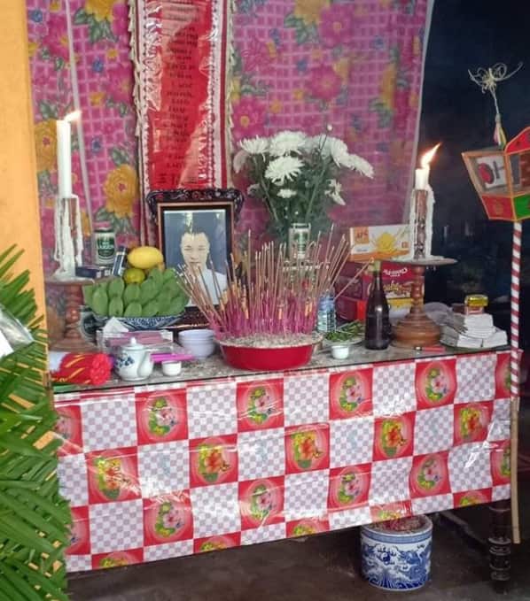 A photo shared on social media after Phạm Thanh Sơn's death.