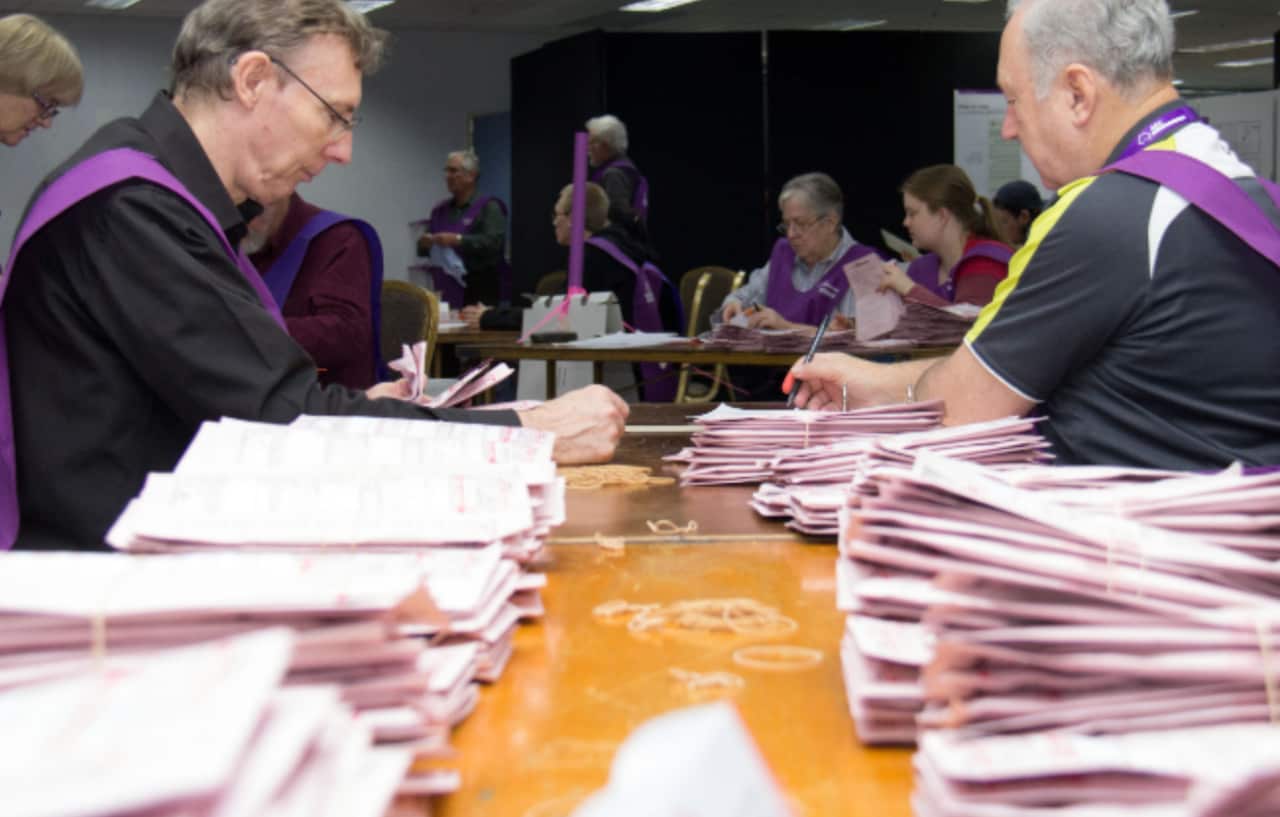 The vote count continues.