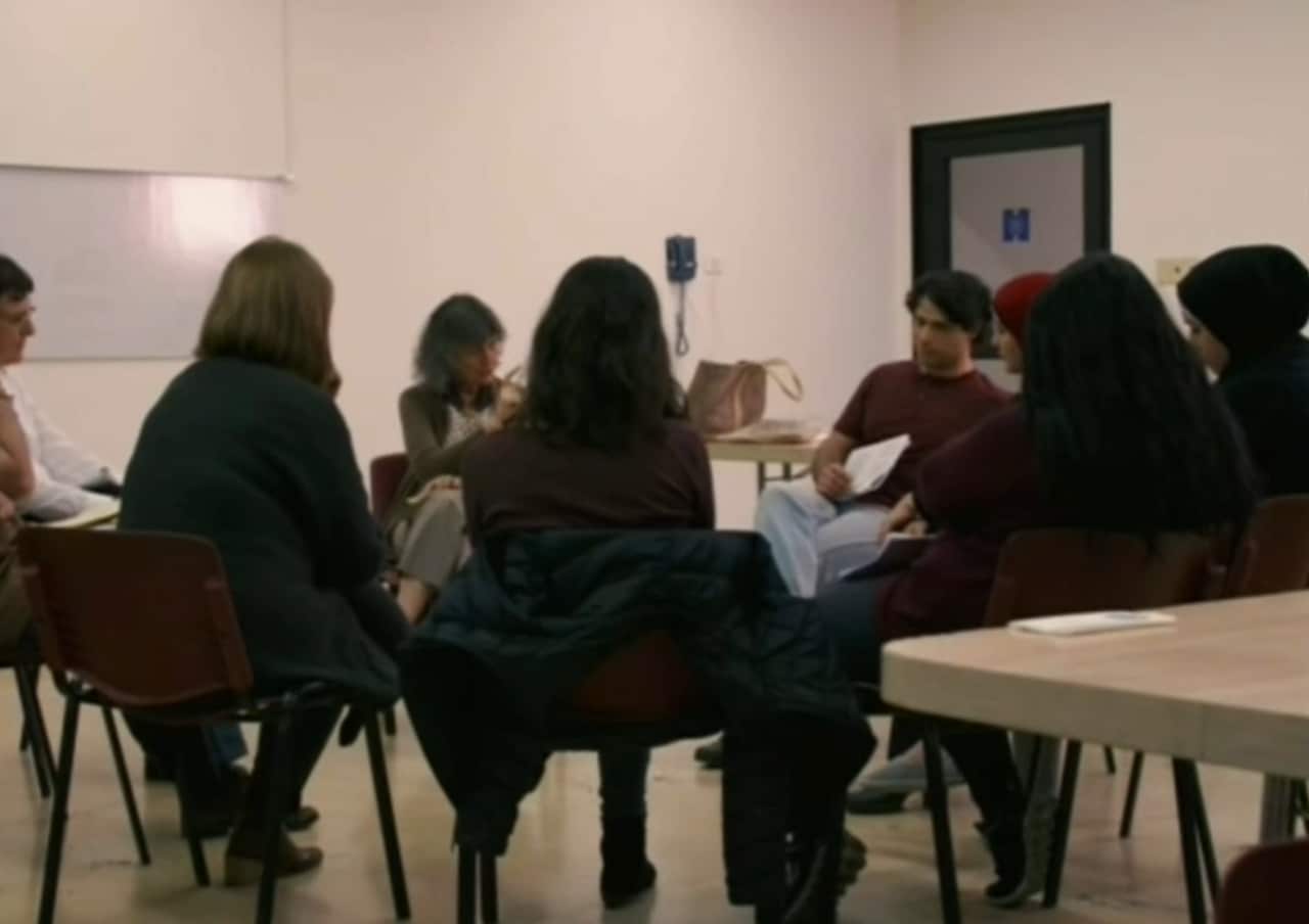 On of the training sessions.