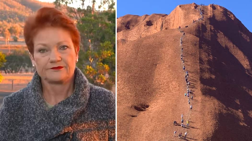 Pauline Hanson on Today and climbers scale Uluru.