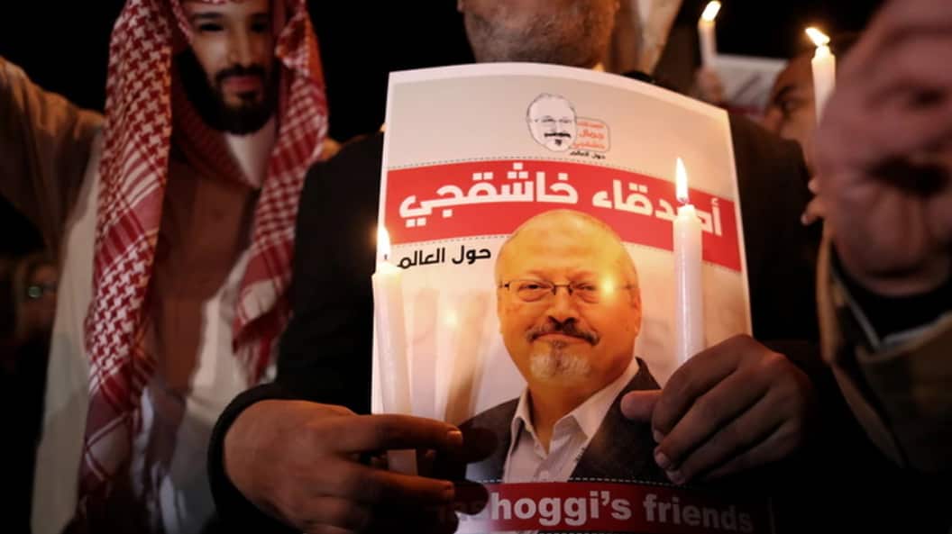 A vigil for Jamal Khashoggi.