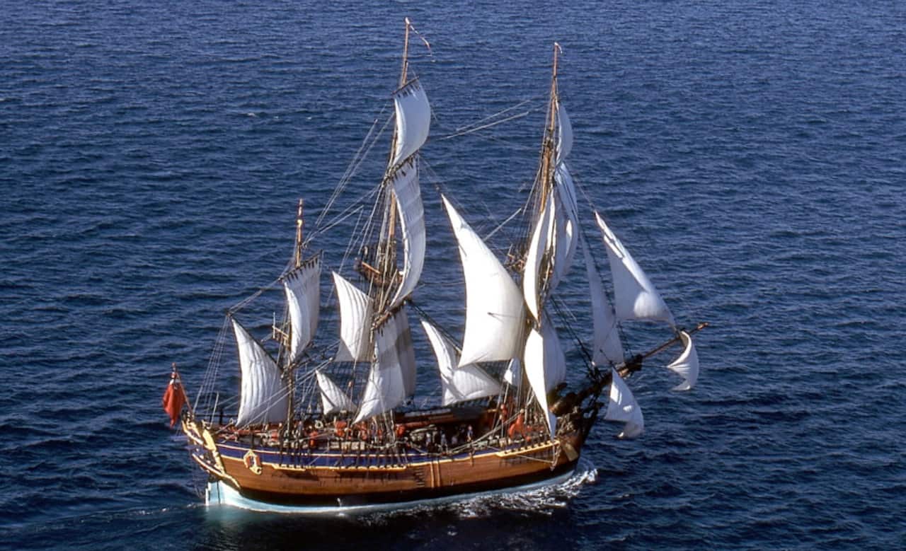 The HMB Endeavour will be part of the flotilla.