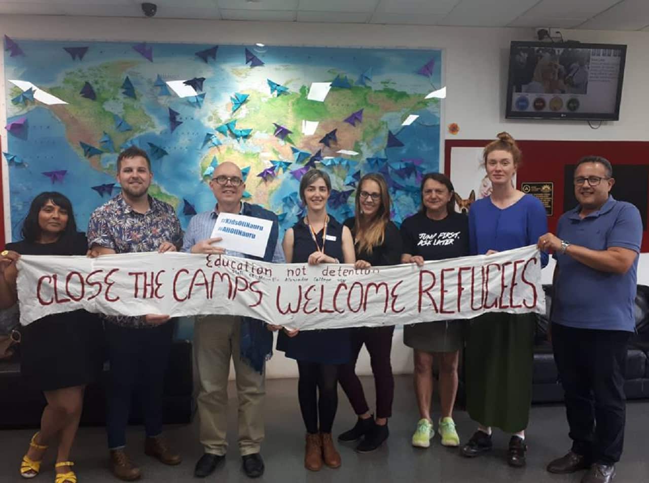 Teachers supporting refugees on Nauru and Manus Island.