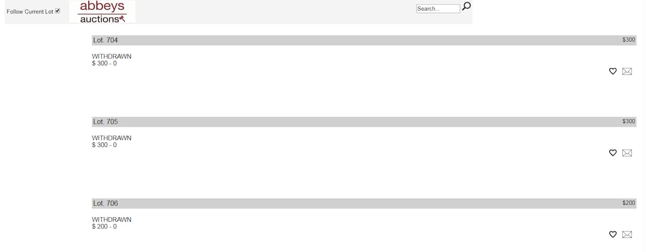 The items are now listed as "withdrawn".