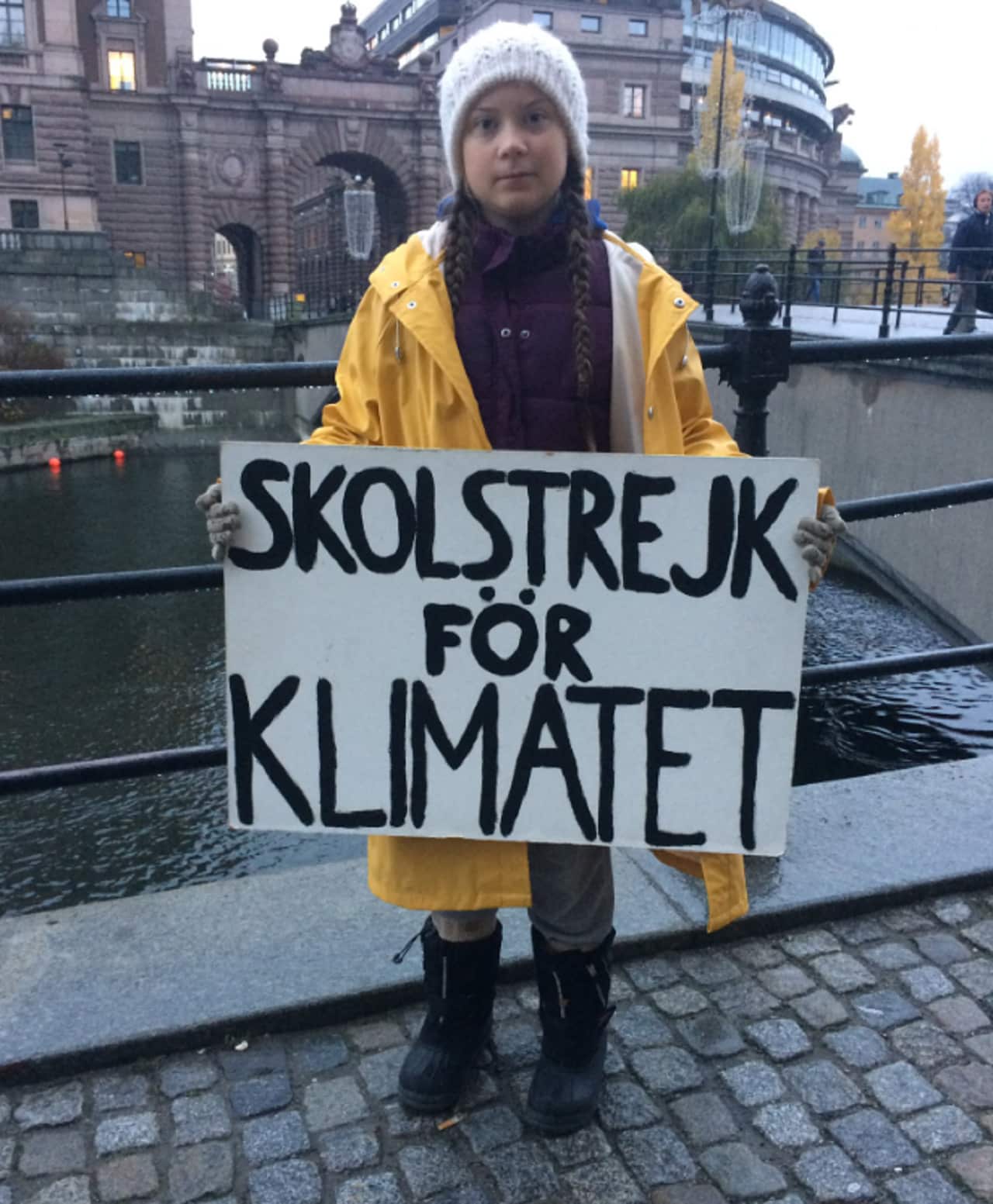 Greta Thunberg in Stockholm.