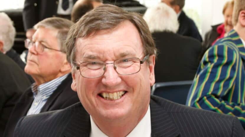 Outgoing principal Stephen Russell.