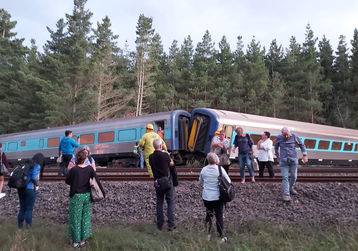 A image of the train shared on social media.