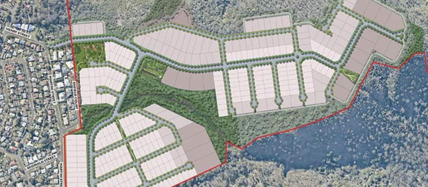 The planned development.