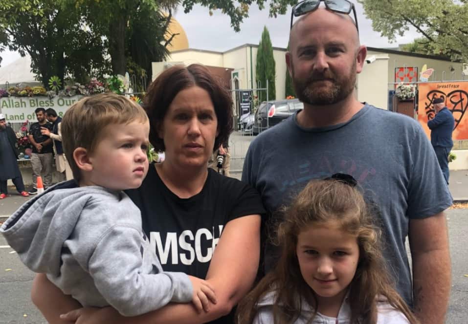 The McCormick family on Sunday.