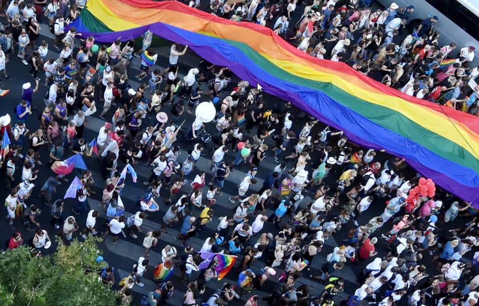 Last year's Pride Parade in Budapest.