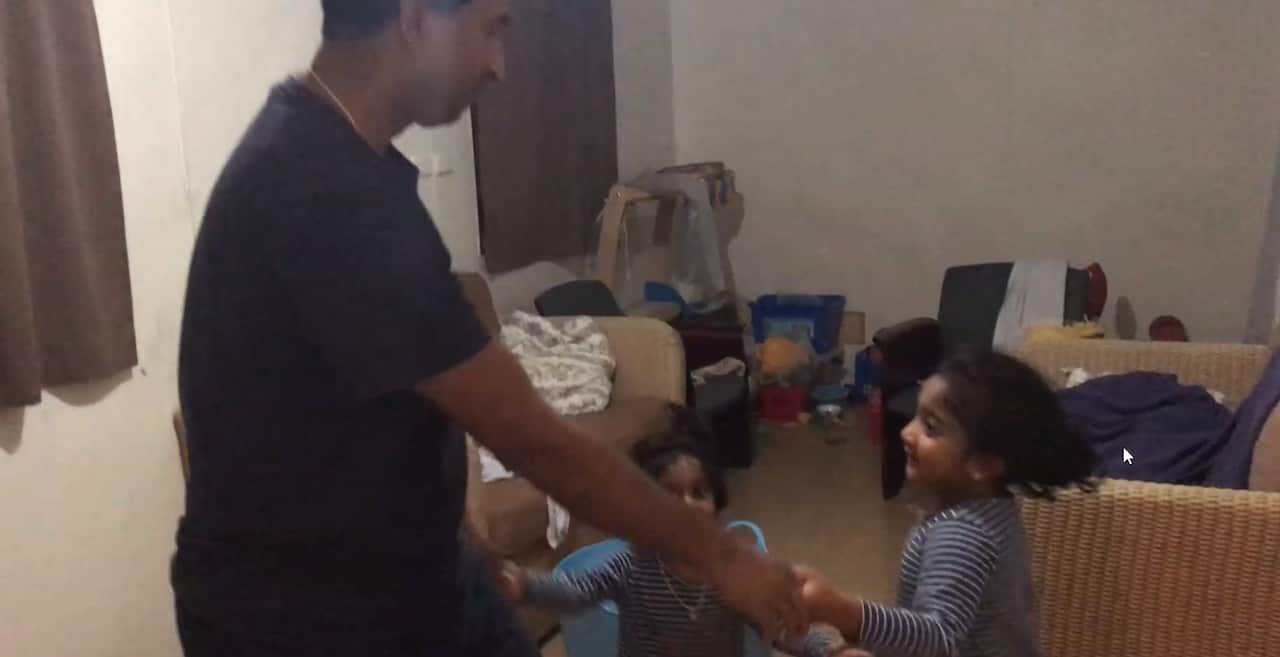 Nades, Kopika and Tharunicaa on Christmas Island.