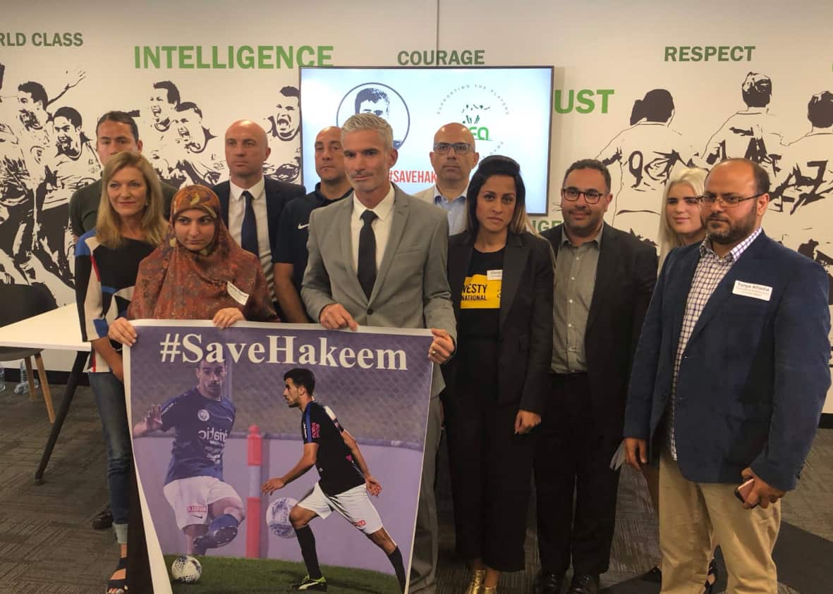Footballers and human rights groups have called for Al-Araibi's release.