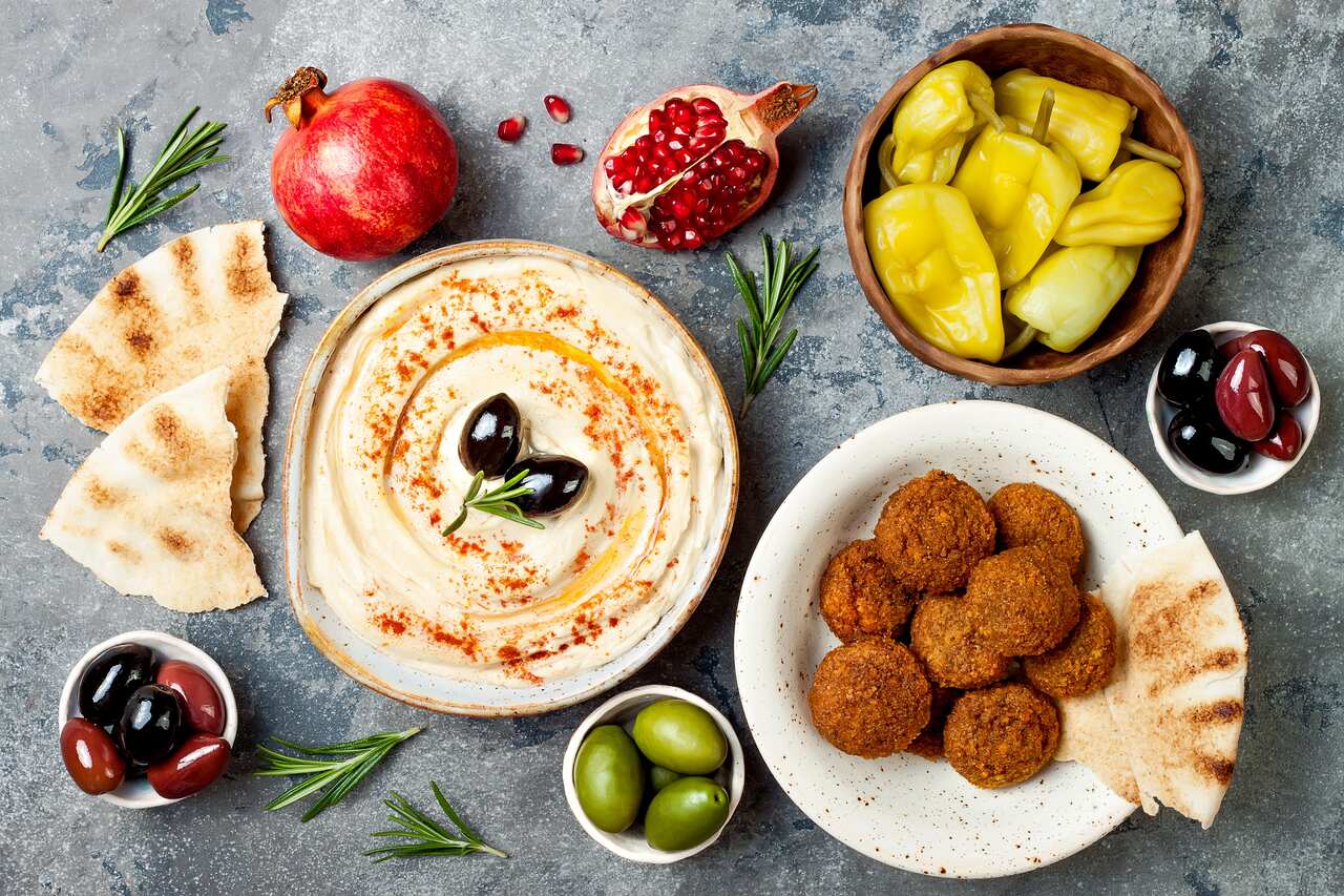 Middle Eastern traditional dinner