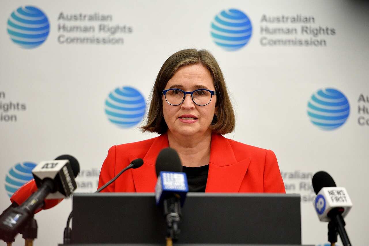 Sex Discrimination Commissioner Kate Jenkins addresses media 