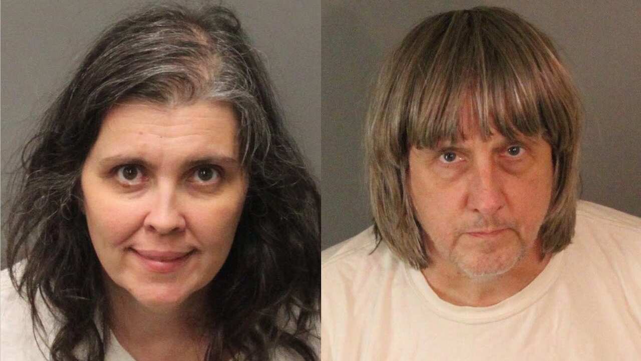 David Allen Turpin (R), and Louise Anna Turpin (L) who were arrested, in Perris, California, USA, on 14 January 2018 and charged with torture and child endangerment for allegedly holding their 13 children captive in their home.