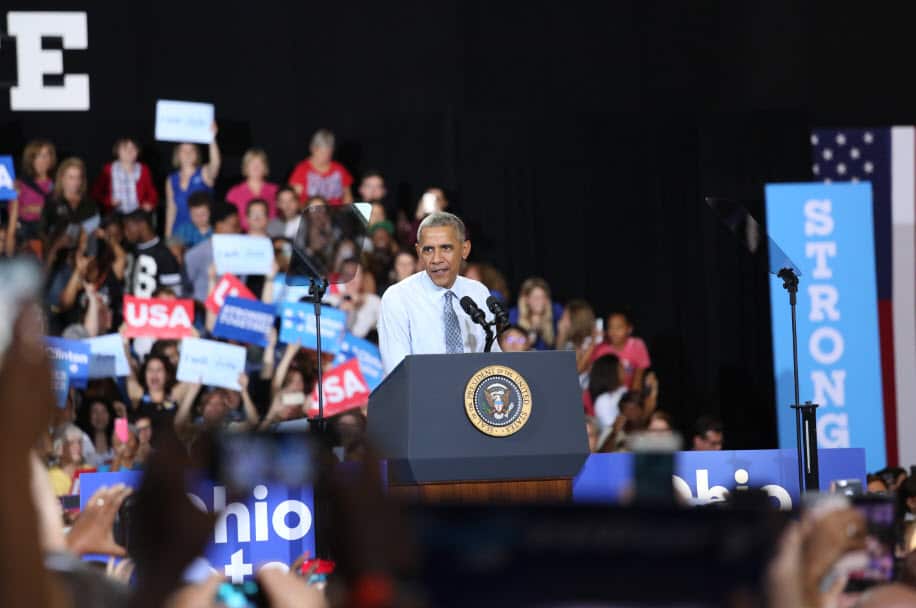Barack Obama in Ohio.