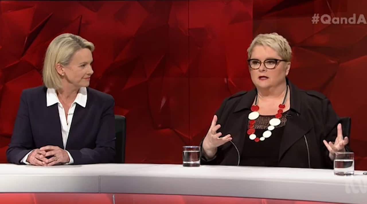 Senator Fiona Nash and Actor Magda Szubanski.