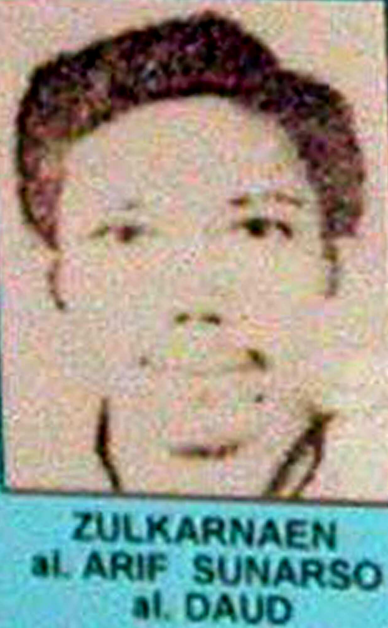 The suspected highest-ranking Jemaah Islamiyah leader known as Zulkarnaen is seen in this photo released by Indonesian police in January 14, 2003