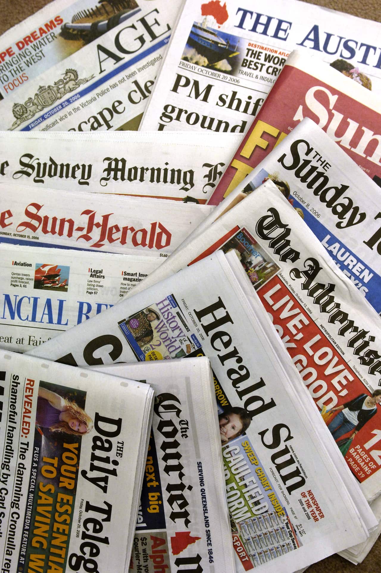 Nine-Fairfax and News Corporation newspapers. 