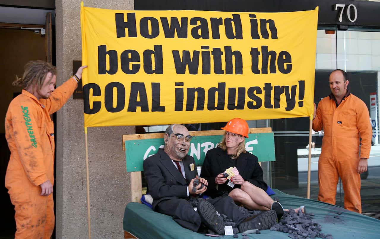 A protest at John Howard's Sydney office in 2006.