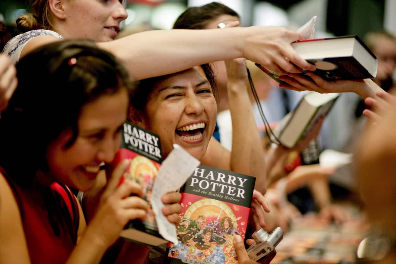 Harry Potter fans are buying copies at a launch in Germany.