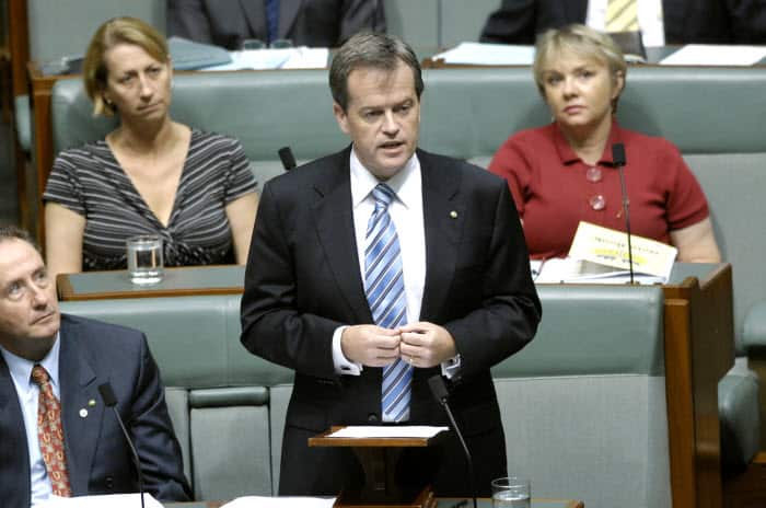 Bill Shorten delivering his maiden speech at Parliament House, 2008