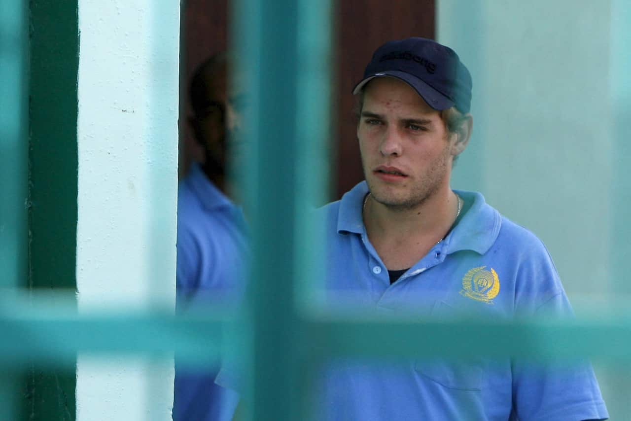 Australian Matthew Norman, member of the 'Bali Nine', nine Australian nationals convicted as part of a drug-smuggling network, inside the Kerobokan Prison in Denpasar, Bali, Indonesia, 24 March 2008. (EPA/MADE NAGI)