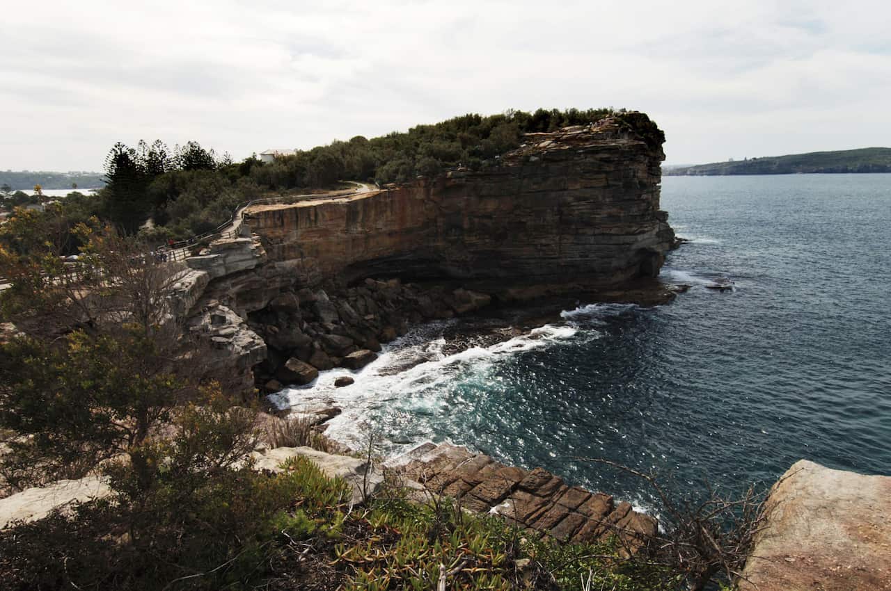The Gap at Watsons Bay in Sydney's east, Tuesday, April 4, 2006. The body of Sydney model Caroline Byrne was found at the bottom of The Gap on June 7, 1995. Gordon Wood, a former chauffeur of the late stockbroker Rene Rivkin, was arrested in London yester