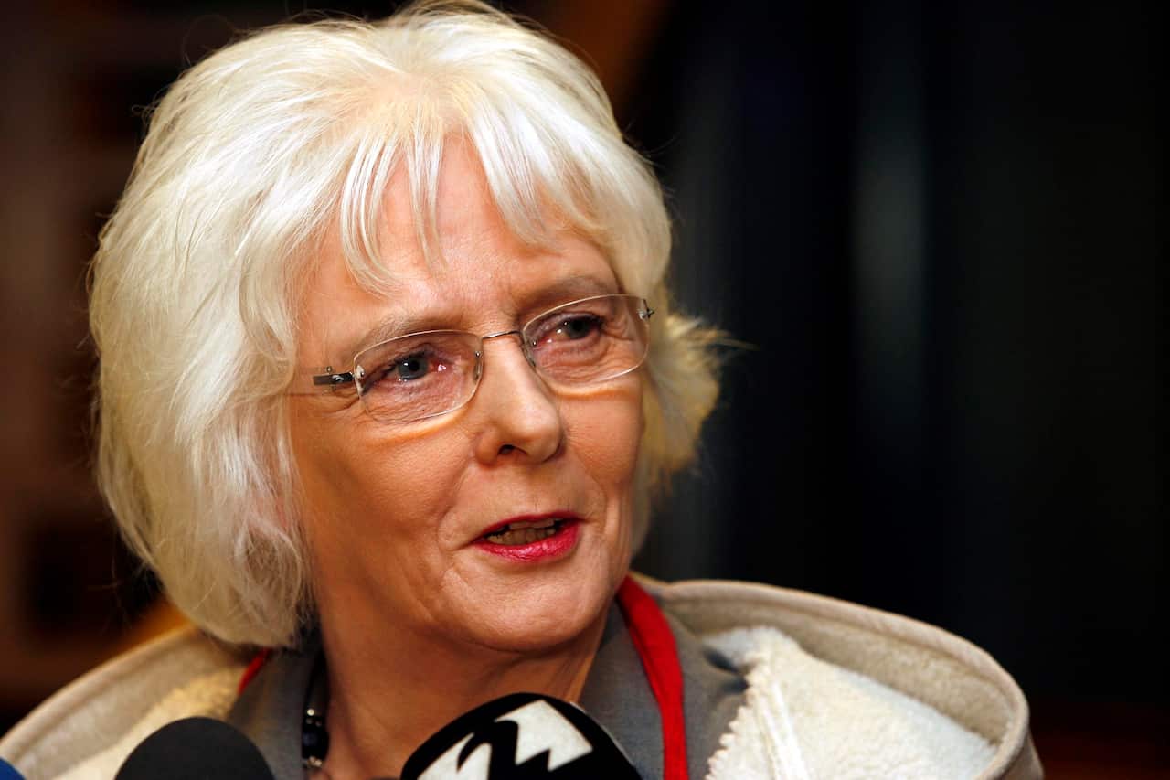 Iceland's Social Affairs Minister Johanna Sigurdardottir speaks to the media following party negotiations in Reykjavik, Iceland, Wednesday Jan. 28, 2009. Sigurdardottir, 66, an openly gay former flight attendant, is expected to become Iceland's interim pr