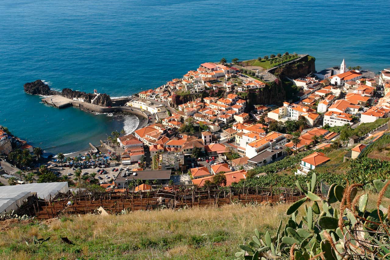 Camara de Lobos on the south coast of Madeira