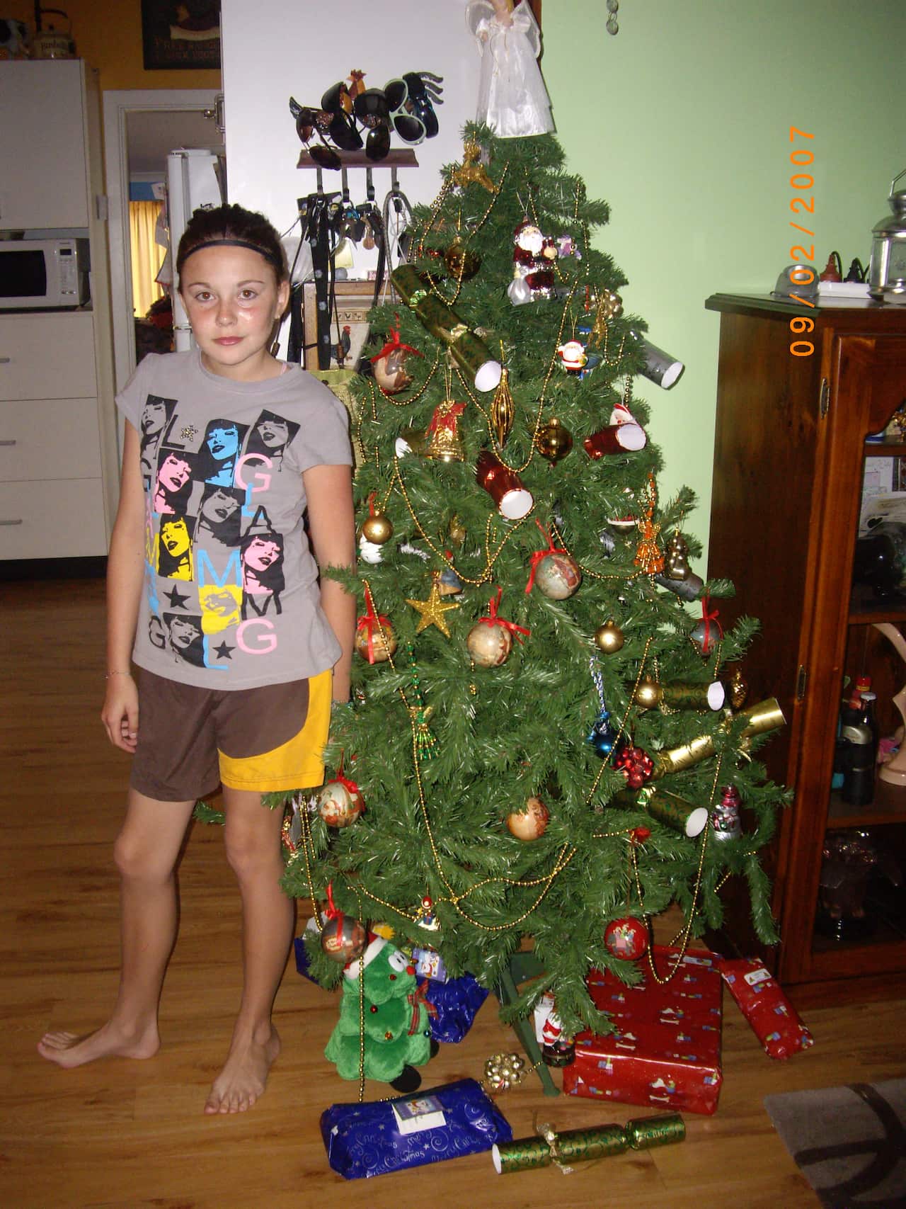 Leticia's first Christmas in care.