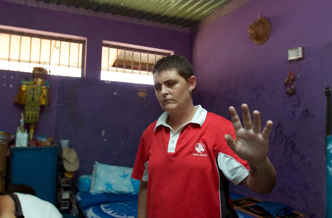 Renae Lawrence at Krobokan prison, Bali, Indonesia on Tuesday, Jan. 12, 2010. (AP Photo/Firdia Lisnawati)