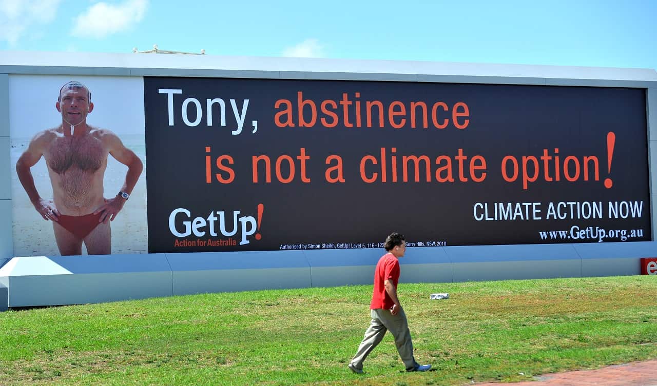 A GetUp billboard in 2010.