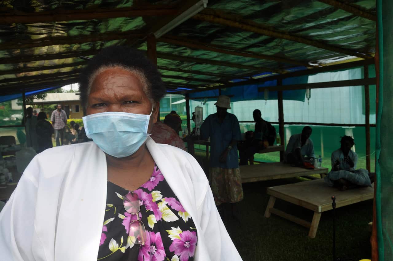 Sister Lorna Yokowar a nurse at Daru hospital in Papua New Guinea.