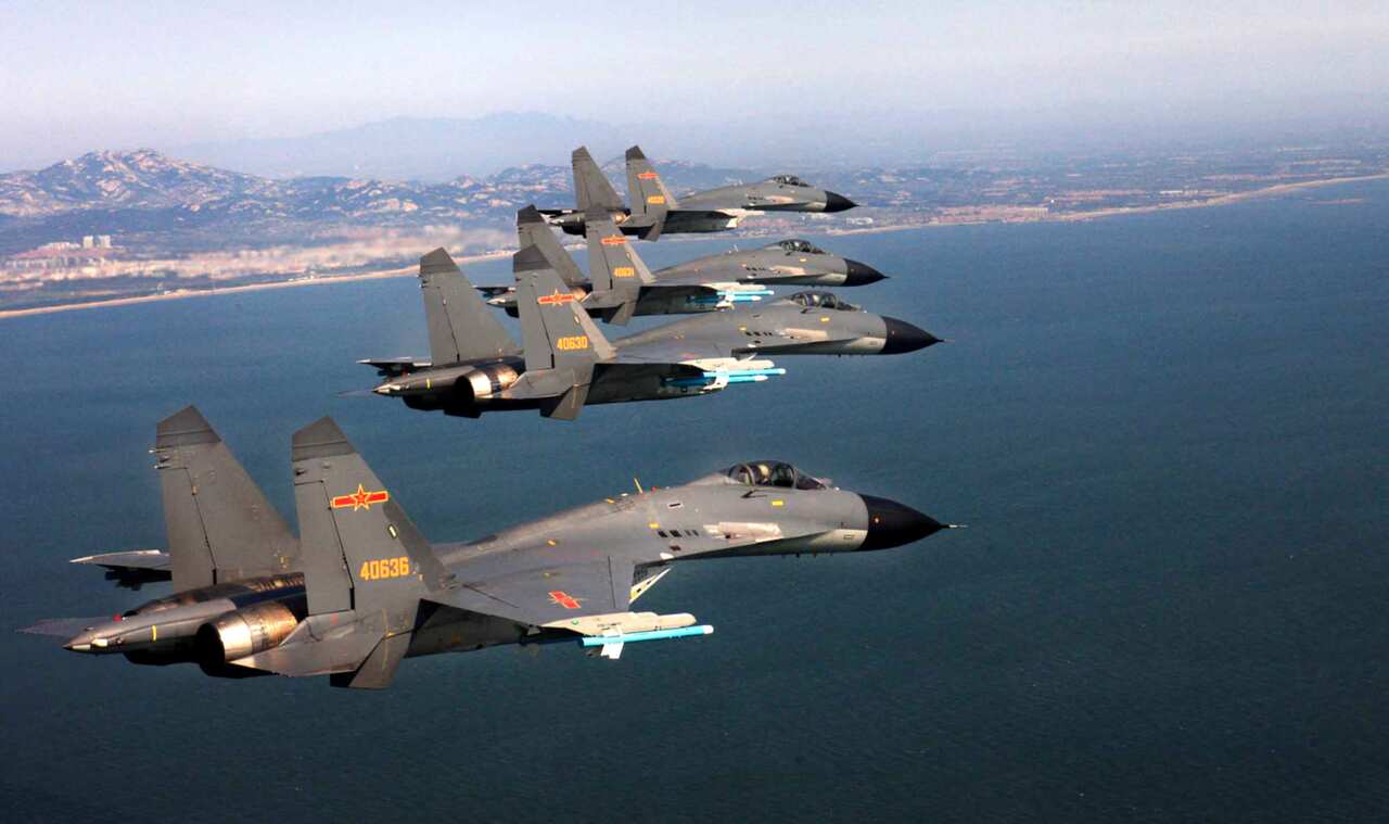 Twenty-eight Chinese air force aircraft, including fighters and nuclear-capable bombers, entered Taiwan’s air defence identification zone (ADIZ).