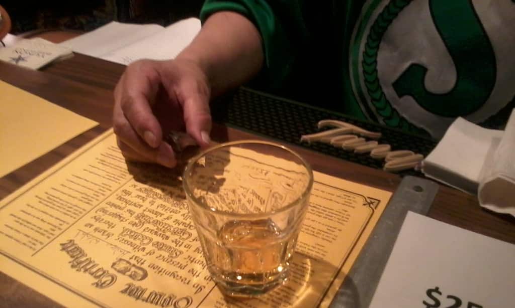 To participate and earn the official certificate, the rule is 'You can drink it fast, you can drink it slow - but the lips have gotta touch the toe'.