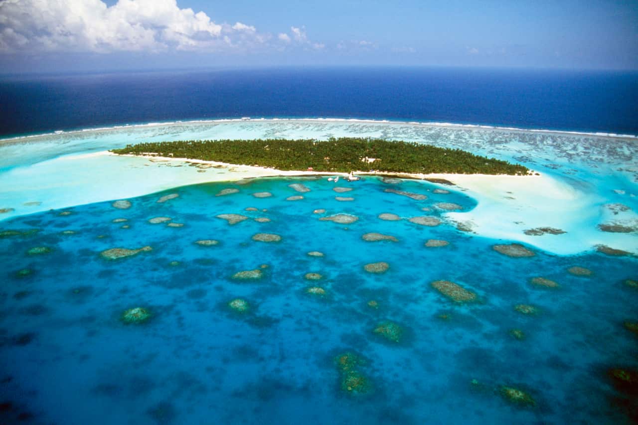 Maldives - atolls & coral reefs.