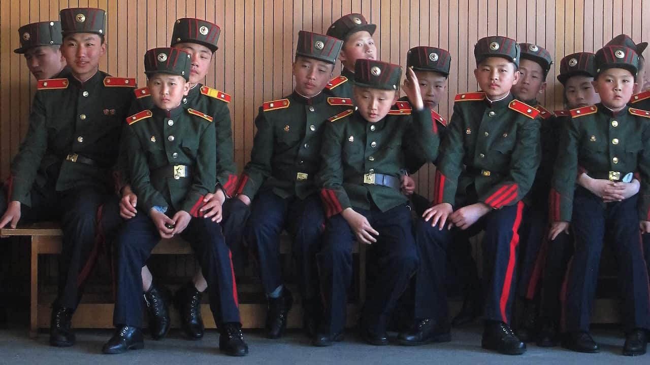 Students at the Mangyongdae Revolutionary School in Pyongyang, North Korea, in 2013.