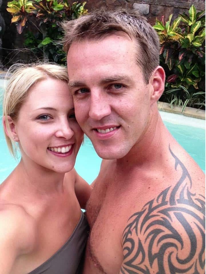 Supplied undated image of Paul Rossington, 30, and Kristen Schroder, 27