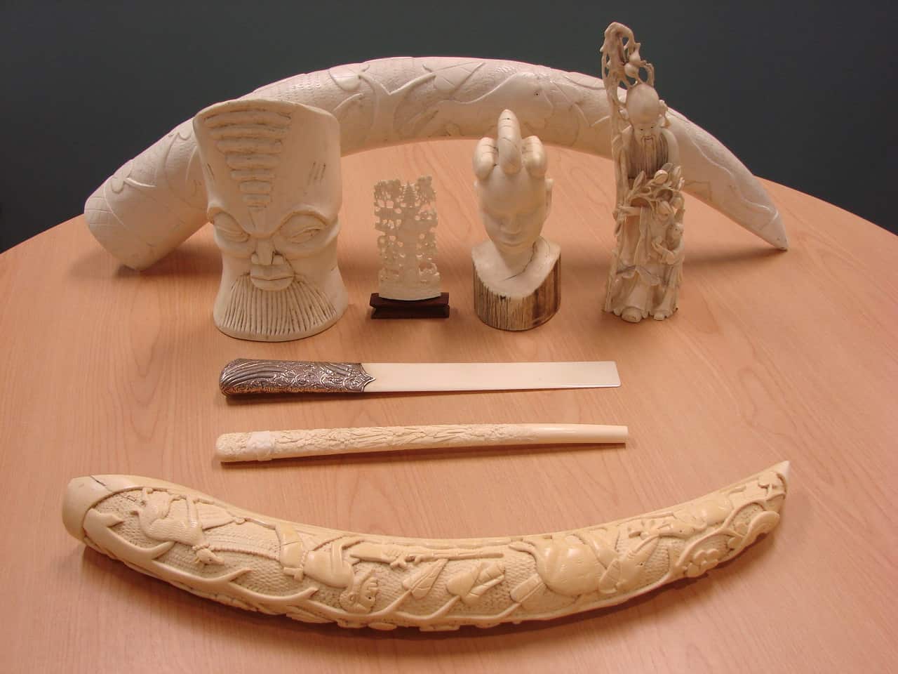llegally imported ivory is being passed off as genuine artefacts in Australia.