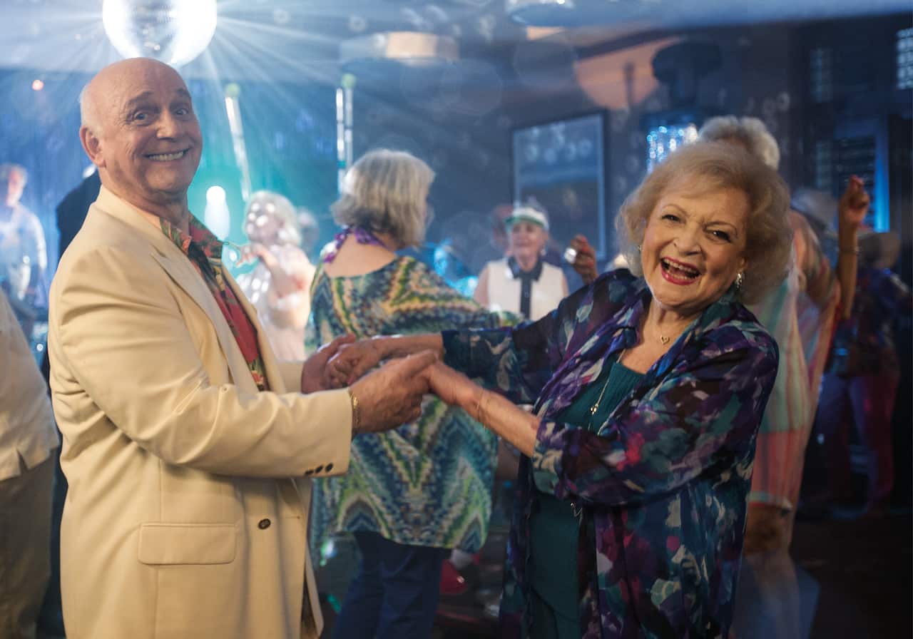 A 2013 Air New Zealand safety video with actress Betty White. We have added 30 years to our lives, but what does this new stage of life mean? (Supplied: Air New Zealand, Jeff Vespa) 