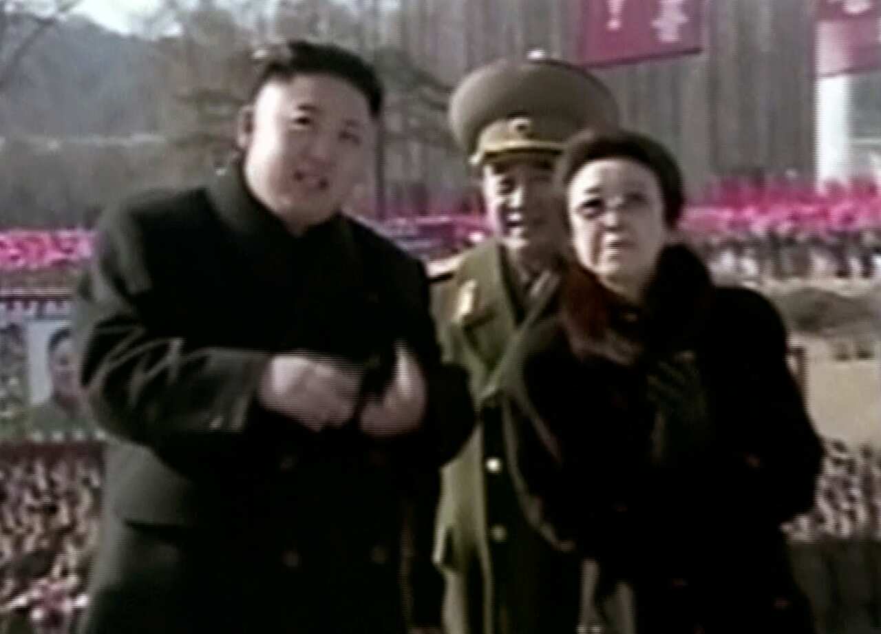 North Korean leader Kim Jong Un, left, along with his aunt Kim Kyong Hui, in February 2013.