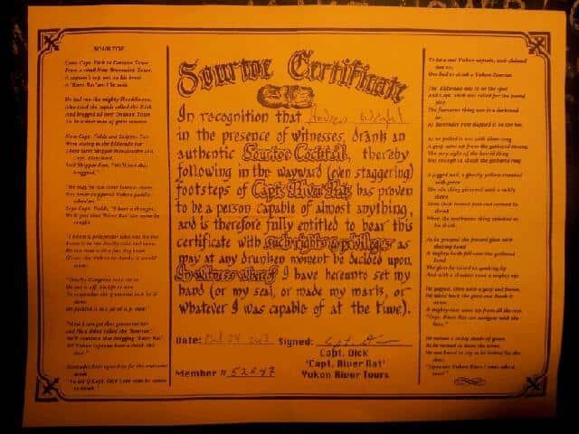 The Sourtoe started in 1973 when a local eccentric named Captain Dick Stevenson found a severed toe preserved in a jar, put it in a glass of alcohol and knocked it back until the toe touched his lips.