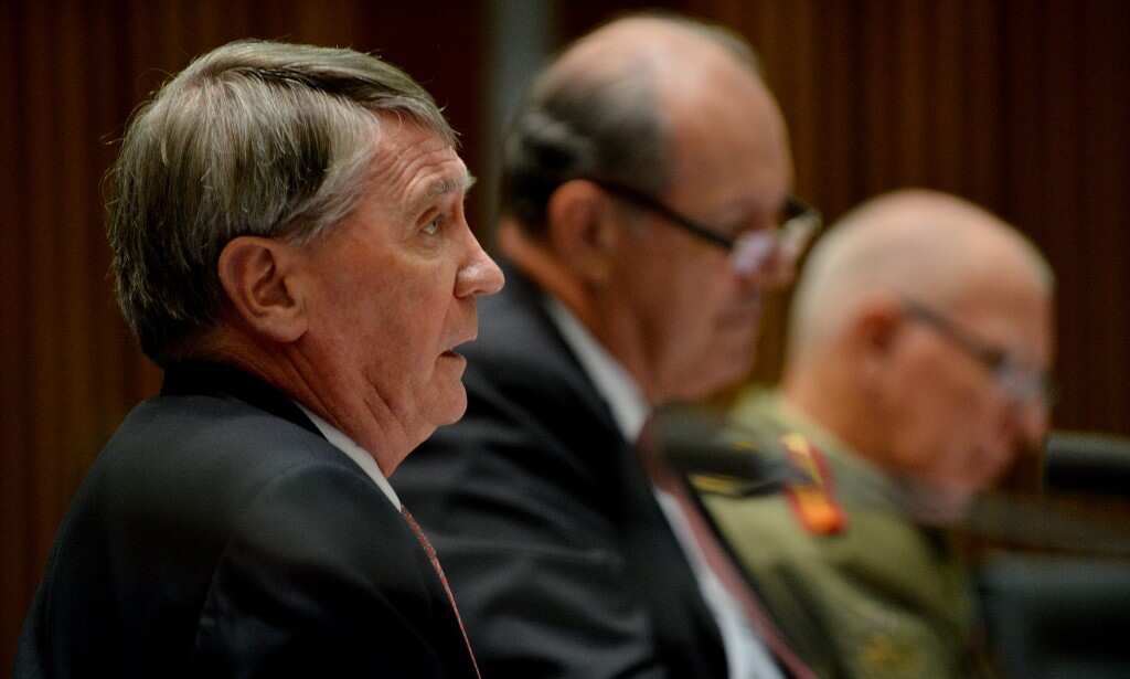 Secretary of the Department of Defence, Dennis Richardson at the Foreign Affairs Defence and Trade Legislation Committee at Parliament House, Canberra, Monday, 2 June, 2014. (AAP)