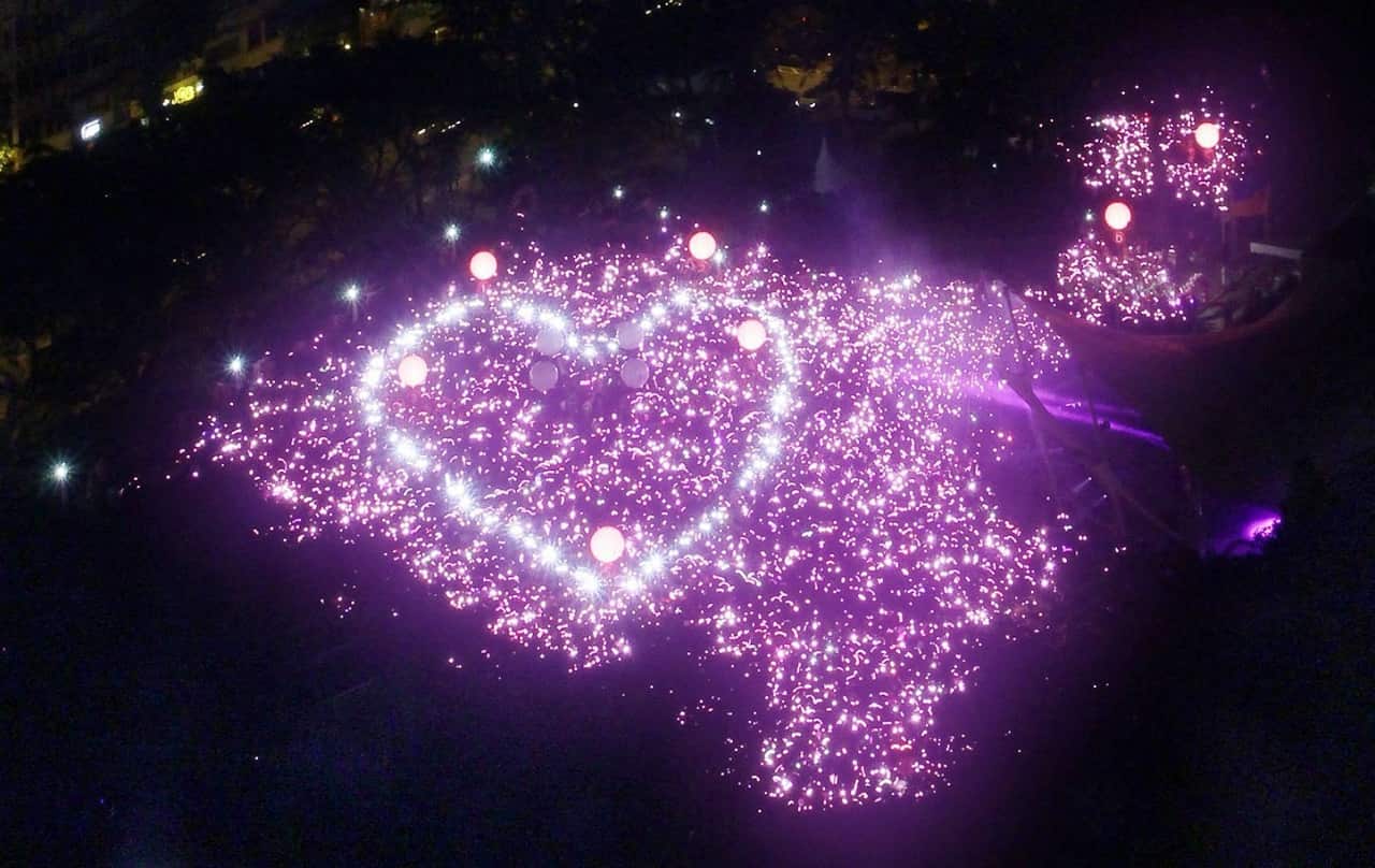 The 2014 Pink Dot event in Singapore, an annual celebration of the city's LGBTQI+ community.