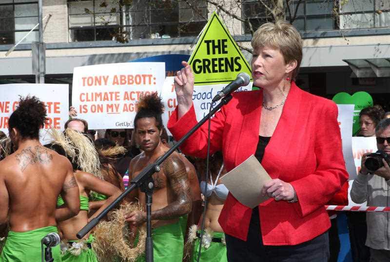 Christine Milne at a climate change rally