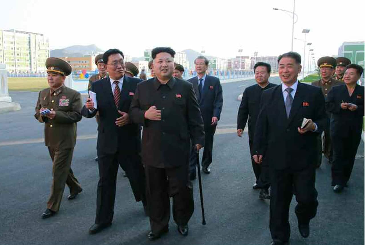Kim Jong-un reappeared with a cane after a six-week disappearance in 2014.